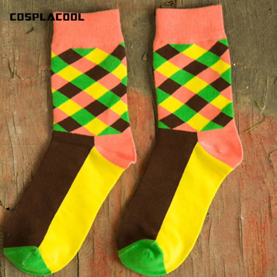 Носки COSPLACOOL высококачественные носки в английском стиле клетчатые с