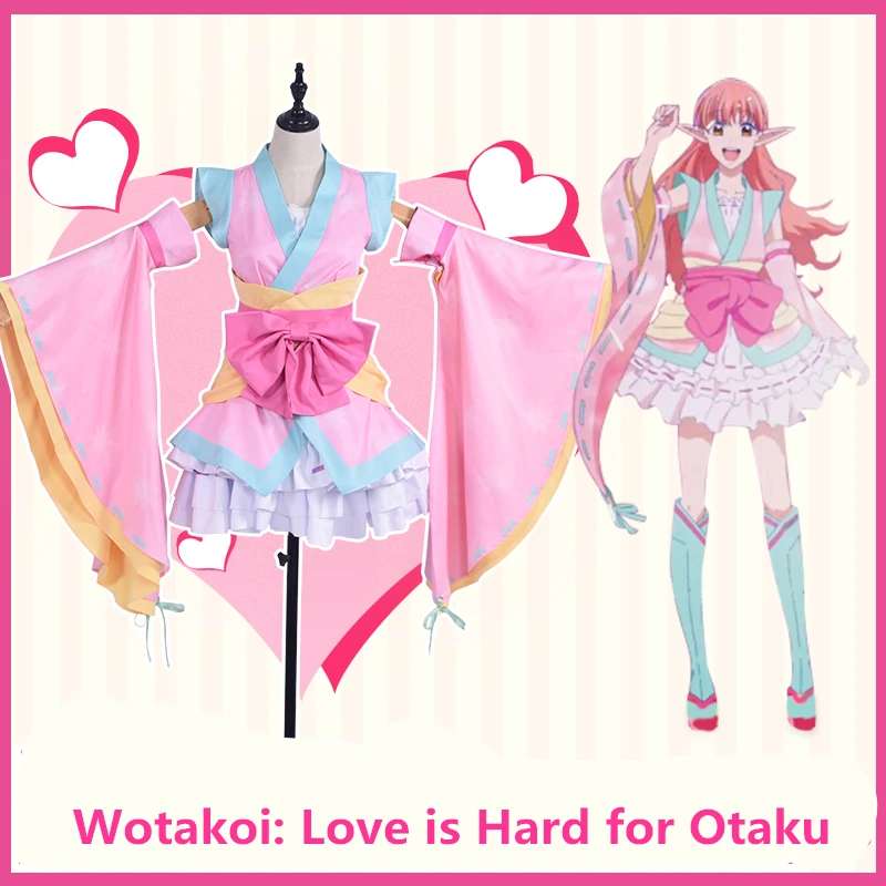 Wotakoi: Love is Hard for Otaku Косплей Otaku Love косплей костюм платье