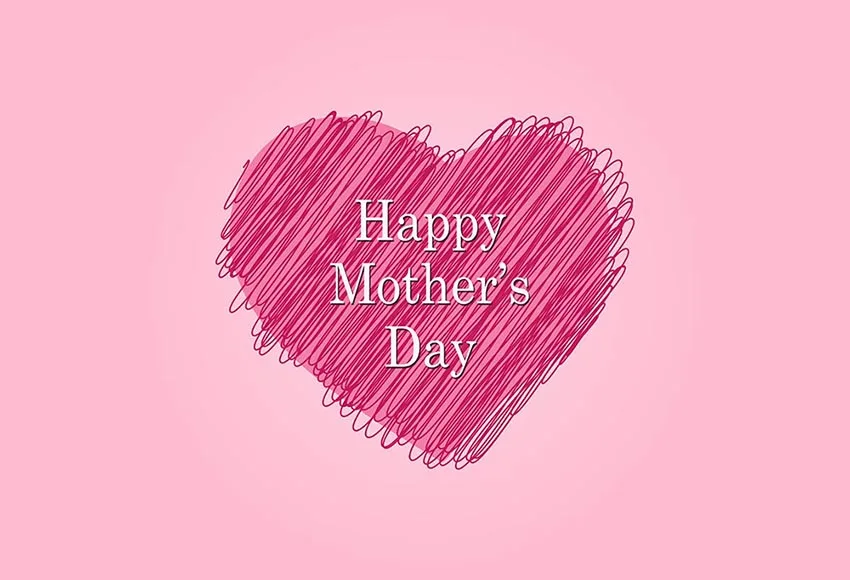 7x5FT Счастливый День матери любовь сердце светло розовая стена пользовательские