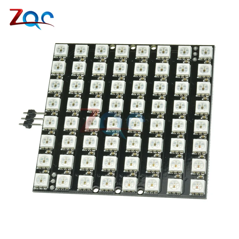 WS2812 LED 5050 RGB 8x8 светодиодная матрица для Arduino WS2812B 8*8 64-разрядная полноцветная