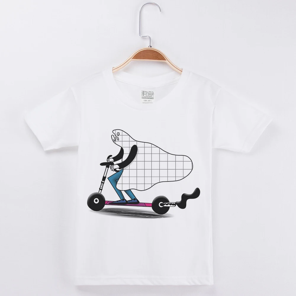 

Ограниченная скидка по времени, Детские футболки для мальчиков, хлопковая модная футболка с короткими рукавами для девочек забавная Футбол...