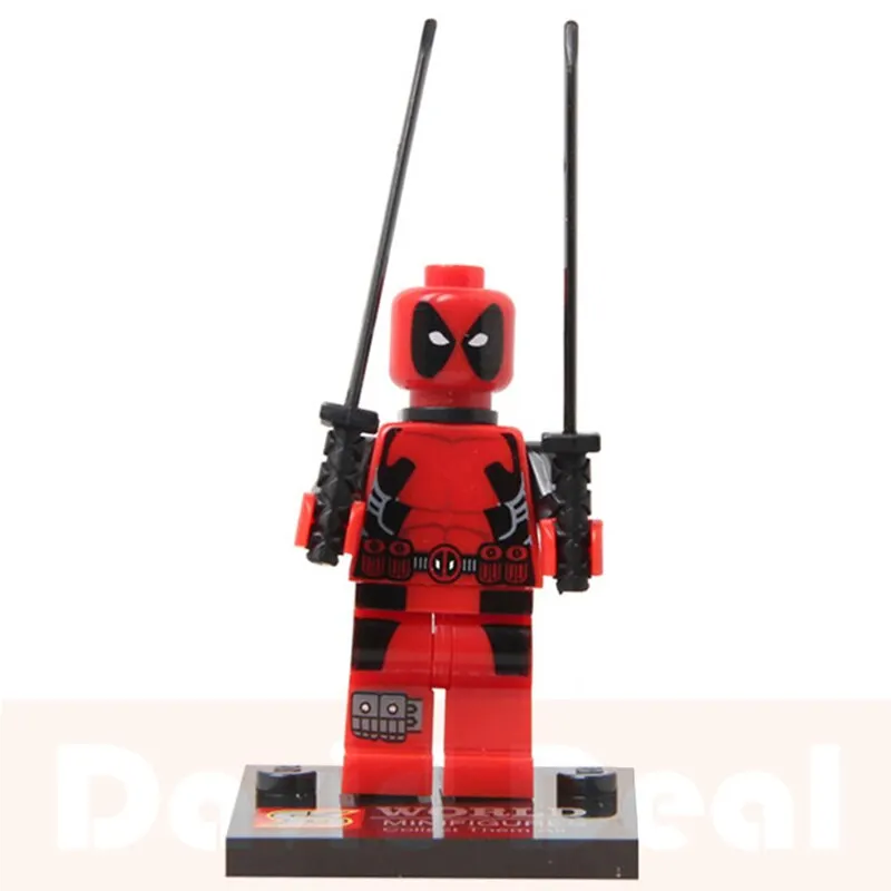 DEADPOOL Строительные блоки Одиночная Супер Герои мазингер Z сборка Железный человек 28 FX детские игрушки для детей Подарки Наборы моделей XL020 - Цвет: DEADPOOL