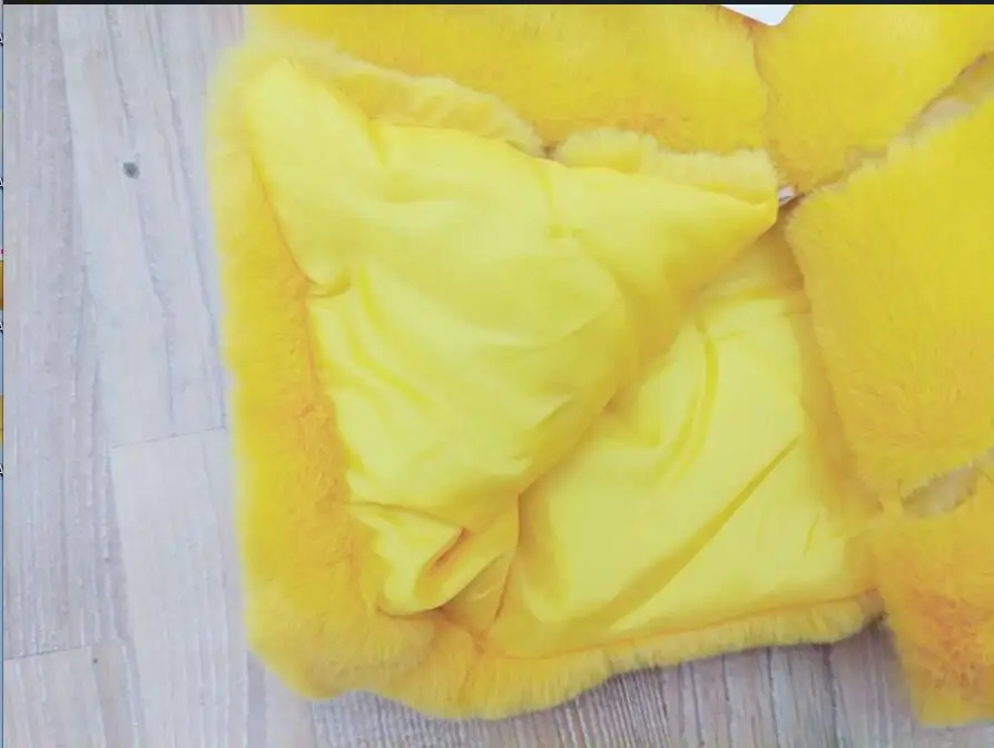 Зимняя одежда для маленьких девочек жилет из искусственного меха пальто теплый