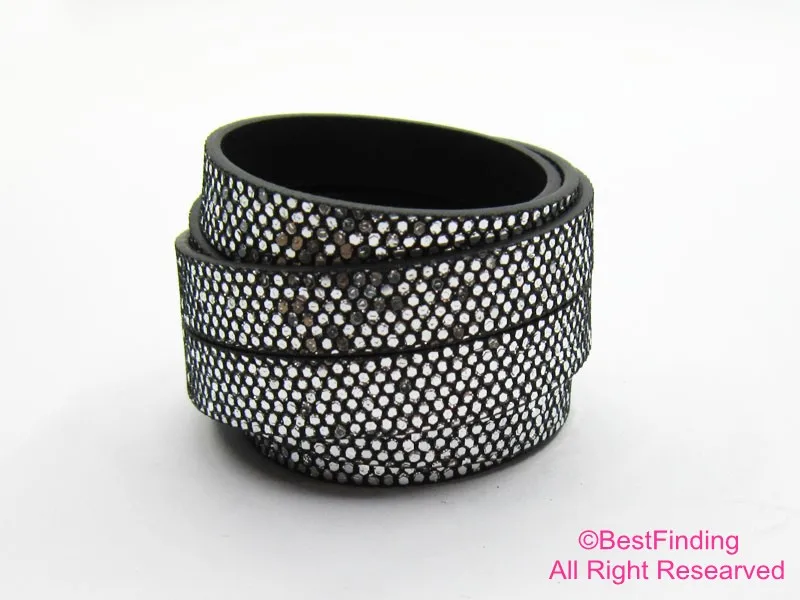 Плоский кожаный шнур 10 мм из змеиной кожи|snake leather cord|leather cordflat cord |