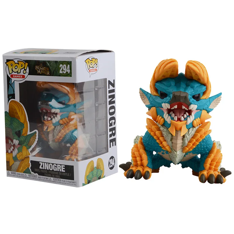 Funko POP Monster Hunter RATHALOS 293 # ZINOGRE 294 фигурка Q Edition модель ПВХ Коллекция игрушек|Игровые