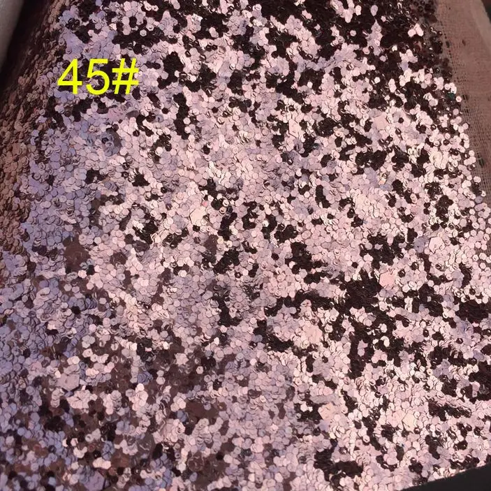 

synthetic chunky PVC glitter leather raw material wholesale