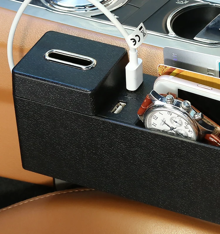 2 USB Порты и разъёмы) автокресло щелевая коробка для хранения сиденья Gap хранения Организатор автомобиль Укладка Уборка аксессуары