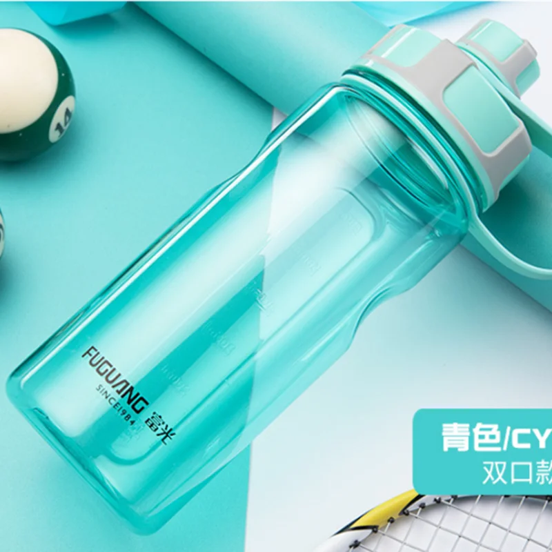Tiffany Blue 600 мл пластиковая бутылка для воды, спортивный шейкер для напитков, походная портативная бутылка, чашка для воды, кофе. j - Цвет: Tiffany Blue