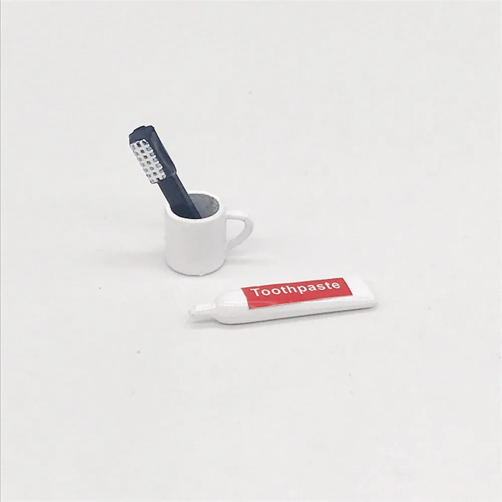 Деликатный миниатюрный аксессуар для ванной комнаты набор зубных щеток с мини