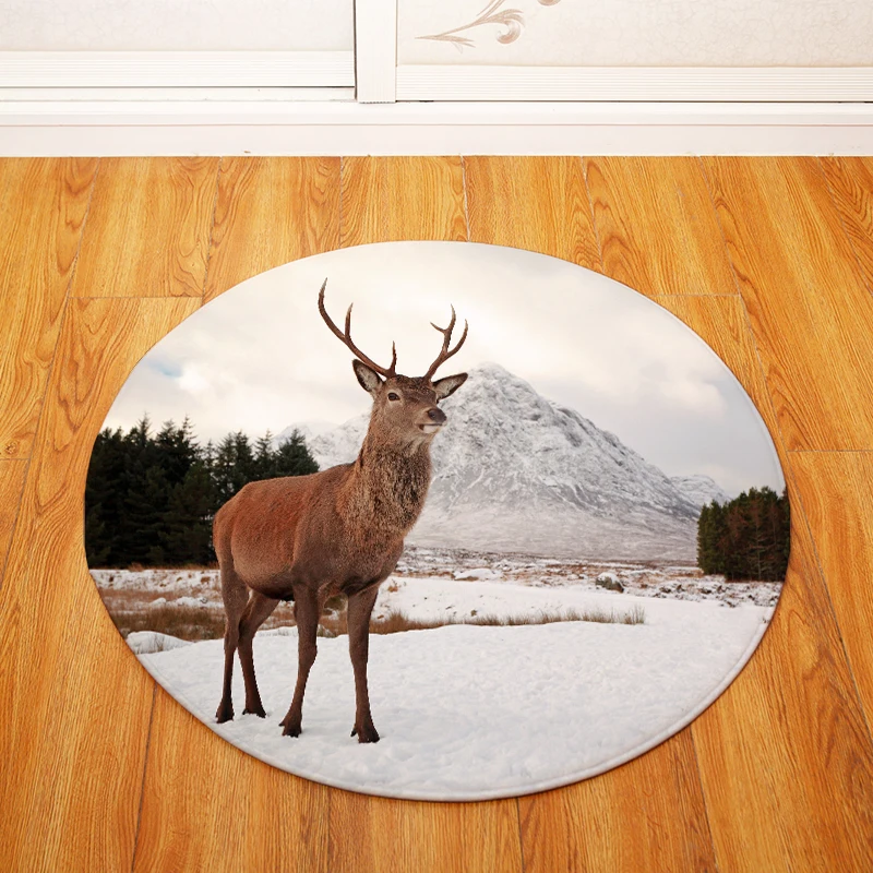 Современная мода скандинавский олень круглый стул/настольный коврик для