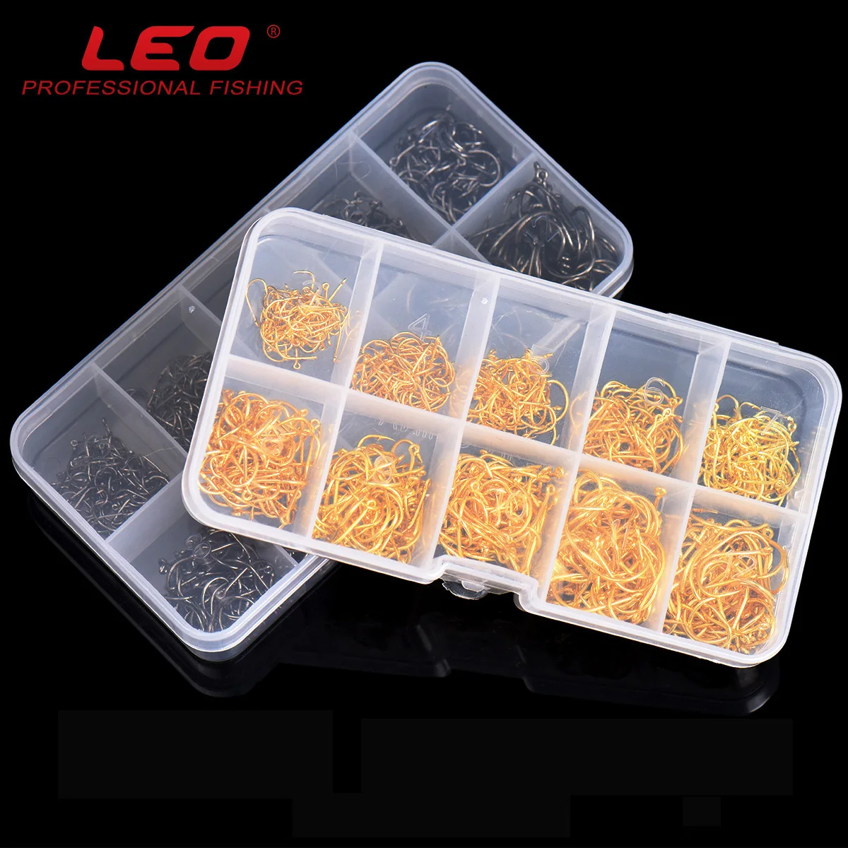 Рыболовные крючки 600 шт./кор. Leo Isoni 27072 черный золотой рыболовный крючок с