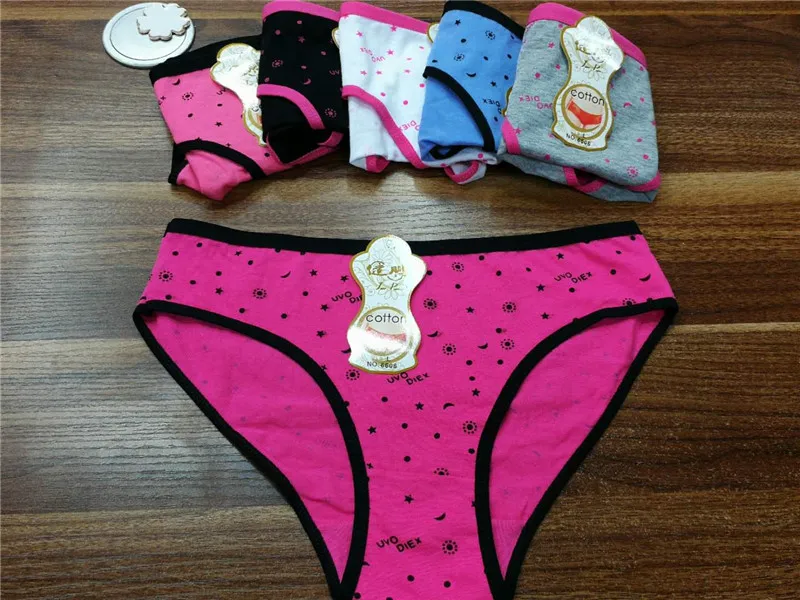 

Jian Peng kawaii printed low-Rise briefs underwear women sexy panties lady Modal solid and durable underpants
