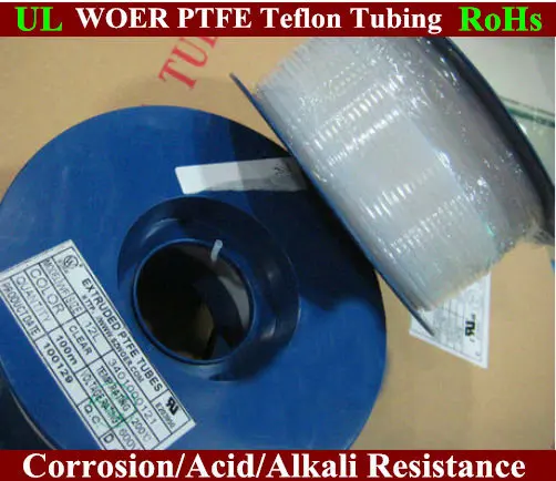 30L PTFE Teflon Tube ID 0.3mm OD 0.6mm Transparent Insulation Sleeve for Micro Transformers/Electronic/Technology Pipe 305m | Электронные