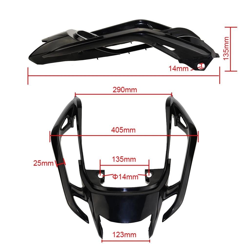 

Blue Tempered Plastic Motorcycle Rear Tail Section Seat Cowl Fairing For Yamaha FZ6N FZ6S FZ-6N FZ-6S