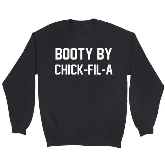 Sugarbaby Booty By Chick-Fil-A, толстовка с длинными рукавами, модные повседневные топы с круглым вырезом, джемпер, толстовка в хипстерском стиле, топы высокого качества