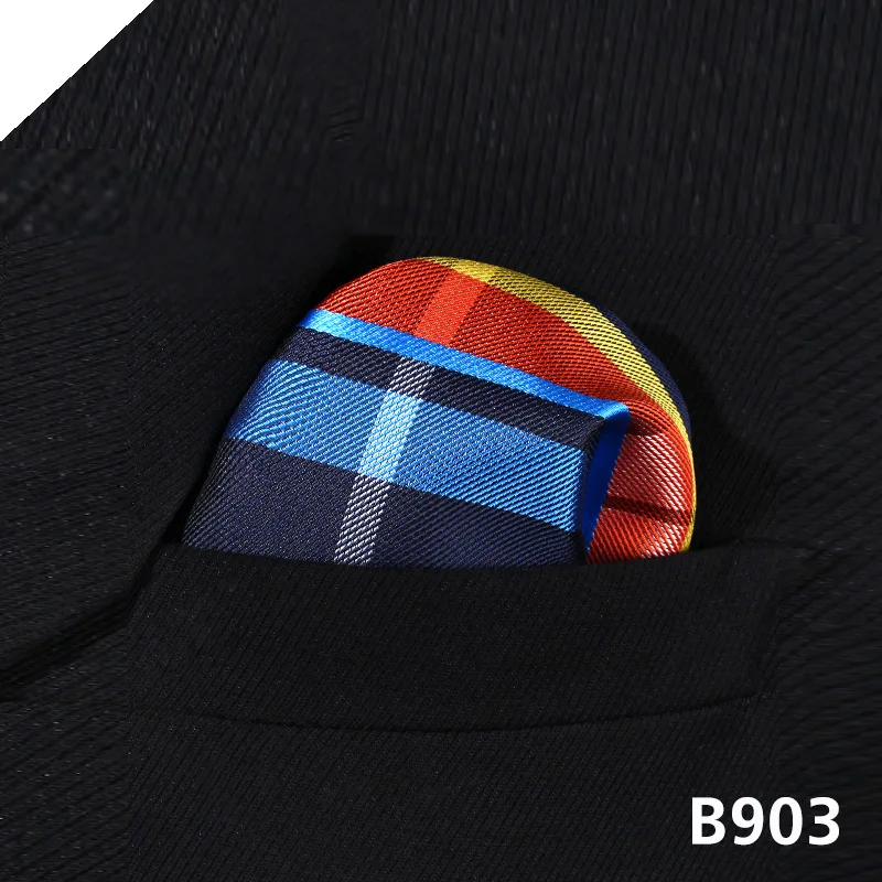 В горошек в клетку Мужской Шелковый Карманный платок квадратный Hanky для