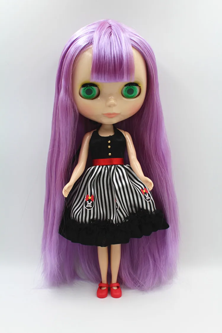 Кукла Blygirl фиолетовая с кисточками модная для макияжа |