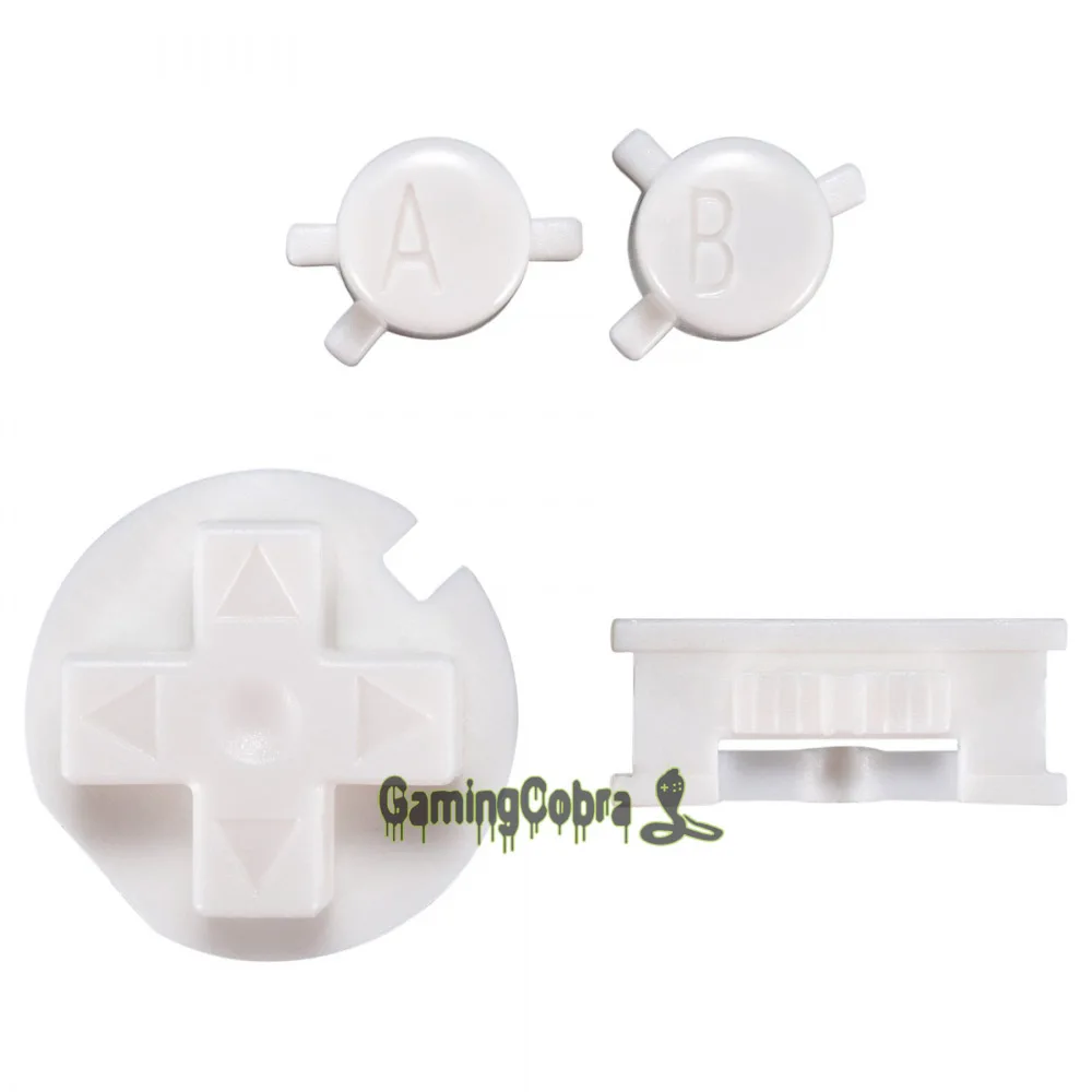 Белый A B кнопки D pad Запасные части комплект на запчасти для Gameboy GBC GCAJ0022GC|mod|modding
