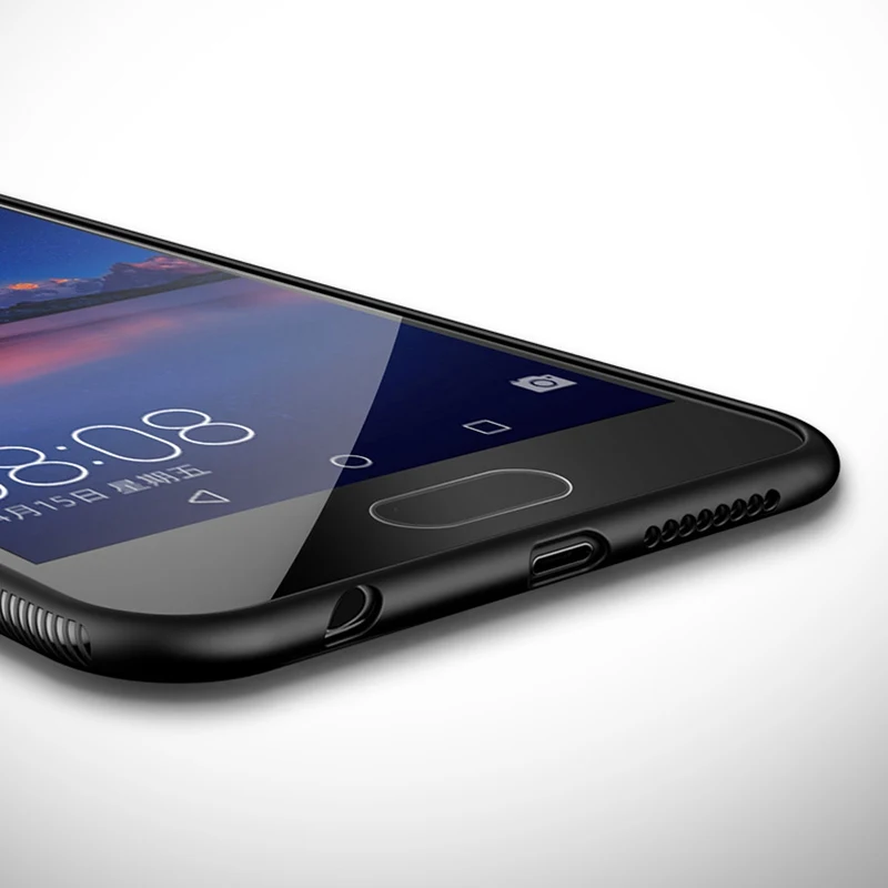 Простой чехол для Huawei Honor 10 из закаленного стекла Honoe 8 Lite Silm Мягкий защитный