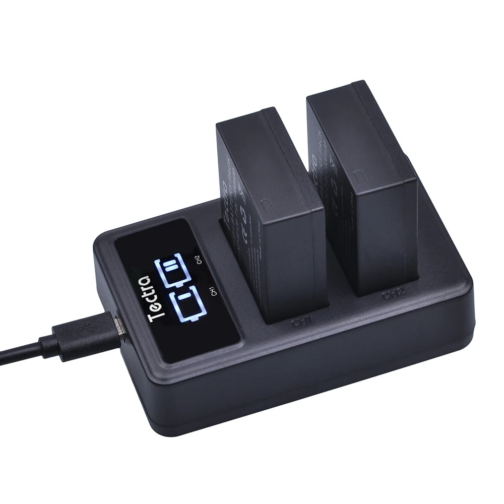 Аккумулятор для фотоаппарата Tectra 2 шт. с ЖК дисплеем|camera bateria|bateria camerafujifilm camera charger |