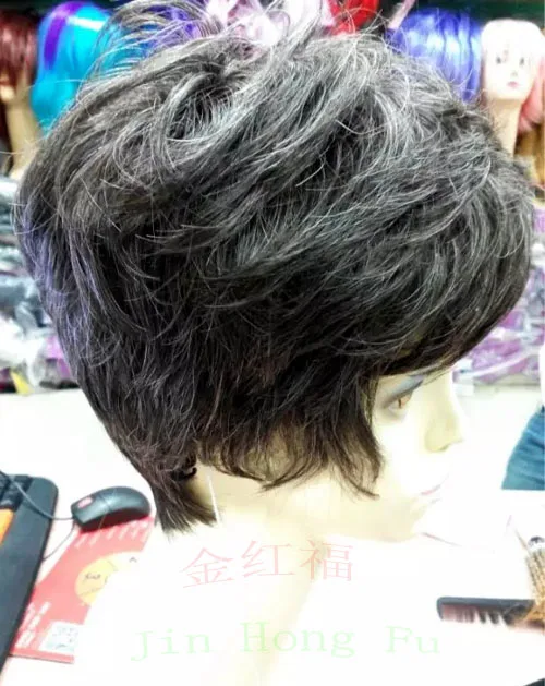 Бесплатная доставка Жаропрочных Cosplay партии ****** ФЕЯ Короткие черные Прямые