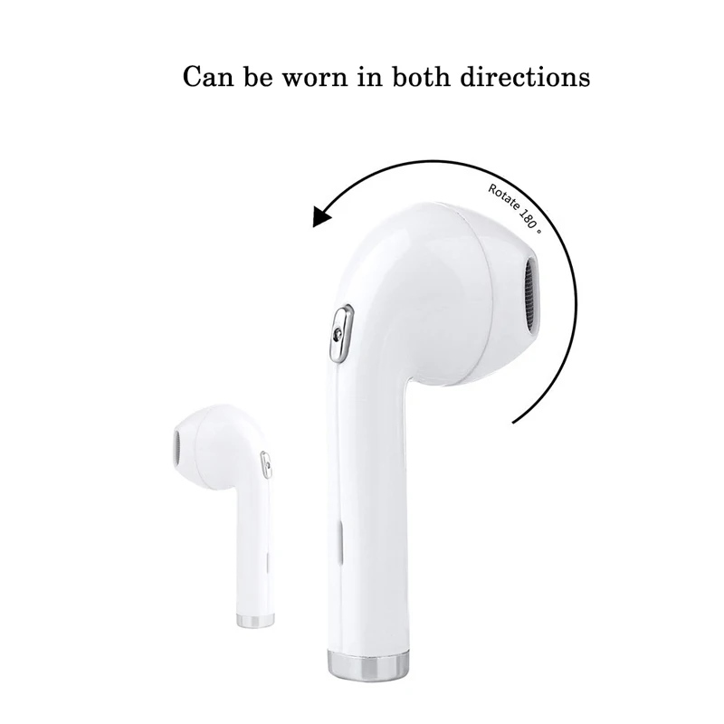 Один Мини Bluetooth вкладыши Вращающийся беспроводной гарнитура наушники Динамик
