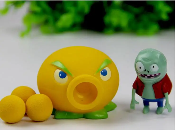 Игра PVZ Растения против Зомби Peashooter ПВХ фигурка модель мраморные Растения против Зомби симуляторы