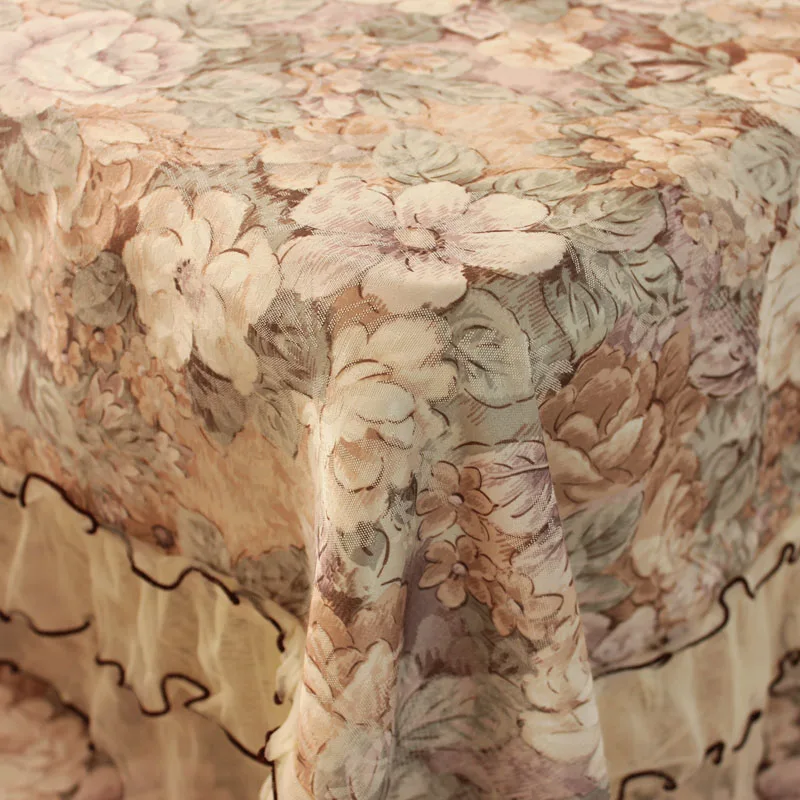 2 модели ретро пасторальная скатерть с кружевом хлопок Европейский Стиль