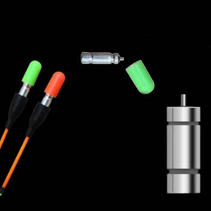 2pcs/lot Fishing Floats Tail LED Lamp Cap Night Light Stick Glowing Lamp Head Match 311 Battery To Use(Including Battery