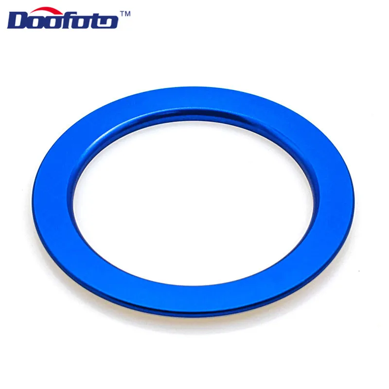 Start Ring Blue Doofoto автомобильный Стайлинг наклейки аксессуары старт стоп двигатель Кнопка питания подходит для Toyota Prius Corolla Avensis Vellifire крышка кольцо - Название цвета: Start Ring Blue