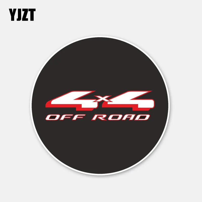 

YJZT 12.9CM*12.9CM Round 4X4 OFF ROAD Car Body Style PVC Car Sticker Decal 6-2843