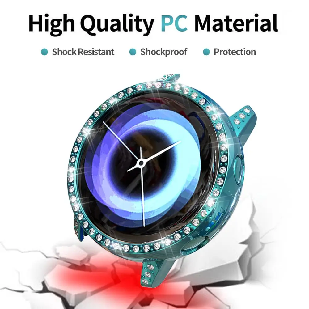 Пластиковый жесткий защитный чехол для Samsung Galaxy Watch Active 2 1 40 мм 44 Алмазный Корпус