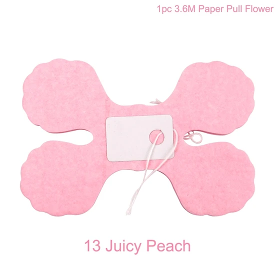 Peach Pink FENGRISE 3,6 м четырехлистная гирлянда из клевера, бумажный баннер, розовый, голубой, для дня рождения, вечеринки, свадьбы, украшение для комнаты, подвесное украшение - Цвет: Peach Pink