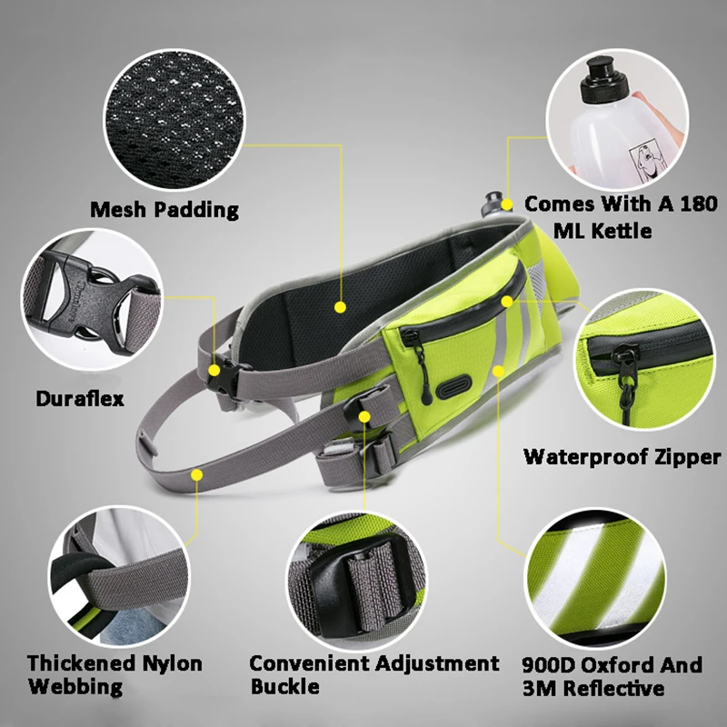 Online Truelove Bel Köpek Sırt çantası Açık Için çok Fonksiyonlu Adam Köpek Su şişesi Ve Yansıtıcı Yürüyüş Koşu TLB2151