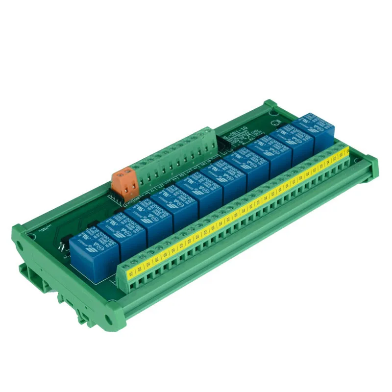 10-канальное триггерное напряжение Φ реальный релейный модуль для монтажа на