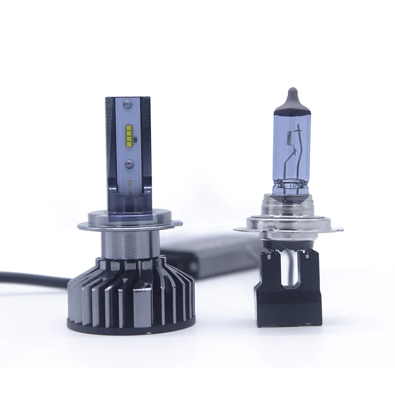 12V LED H4 H7 6500K ZES Chips CANBUS светодиодные лампы для фар чистый белый свет Автомобильные