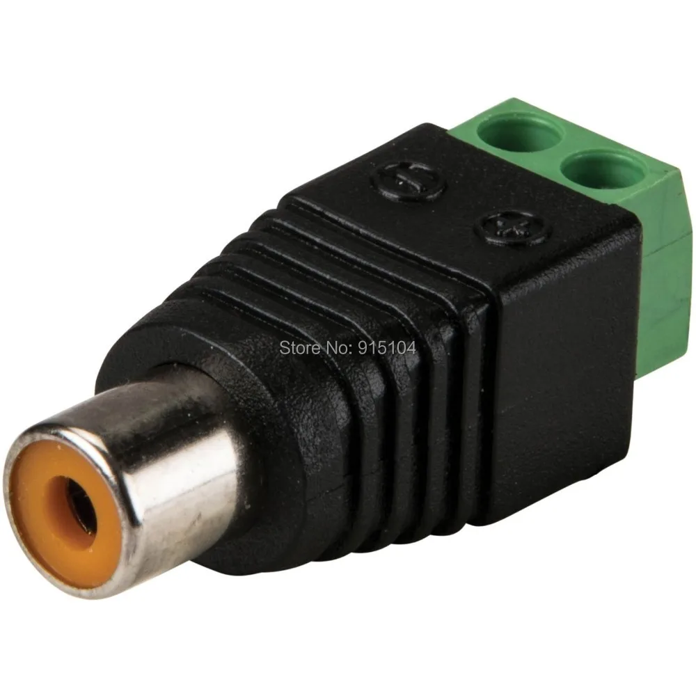 UTP Coax Cat5/cat6 кабель для Av Balun Phono RCA гнездовой разъем винтовой терминал Аудио Видео