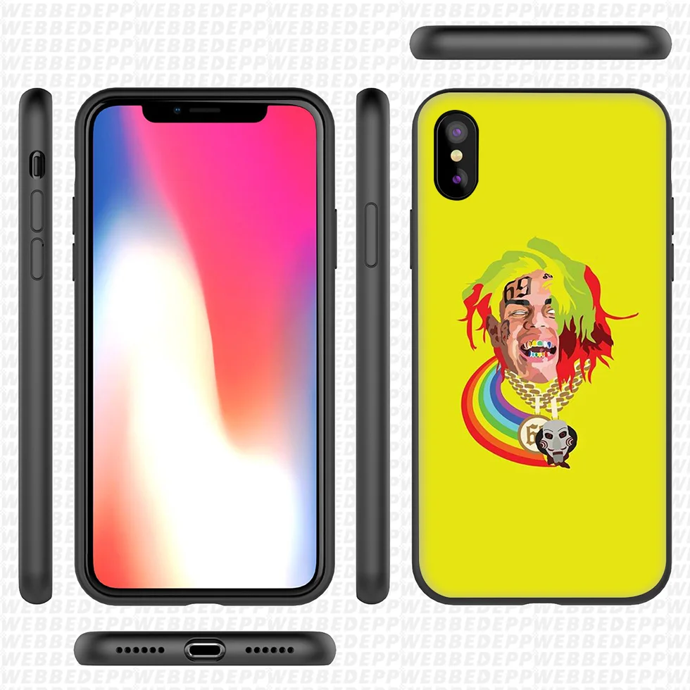 Мягкий силиконовый чехол WEBBEDEPP 6ix9ine Tekashi для iPhone 11 Pro Xr Xs Max X или 10 8 7 6 6S Plus 5 5S SE Case |