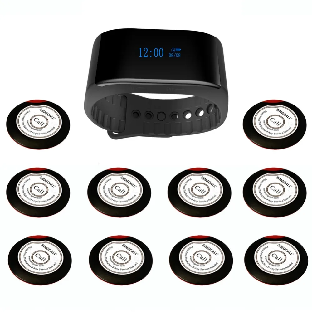 SINGCALL Беспроводная система вызова официантов кафе церковная пейджера 1 новый