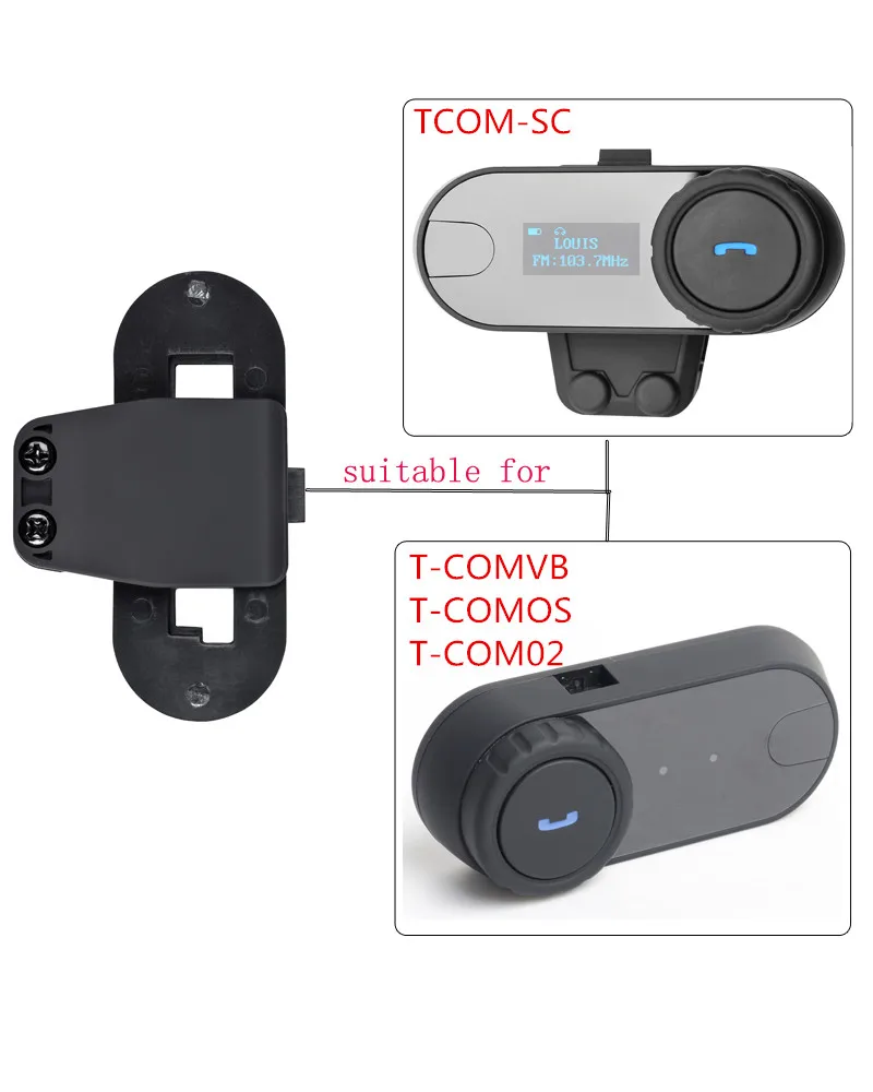 2 шт./партия Freedconn зажим Запчасти для T-COMVB TCOM-SC мотоцикл Bluetooth Водонепроницаемый шлем Interphone клип пряжка аксессуары