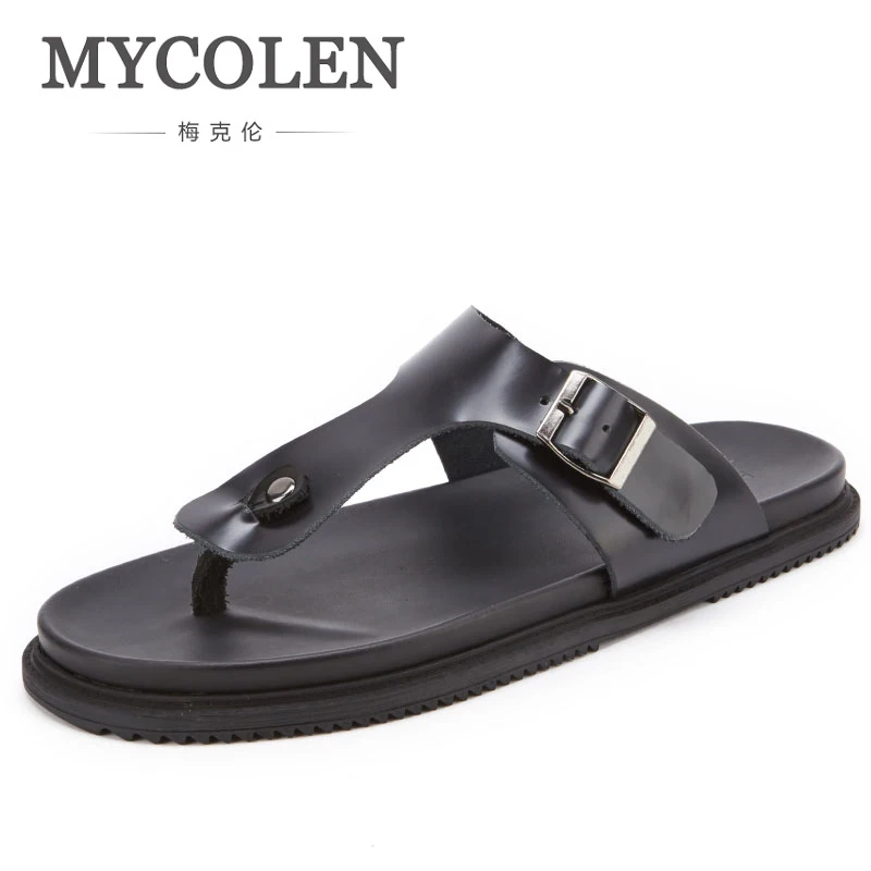 MYCOLEN/летние мужские шлепанцы для ванной модные домашние пляжа уличные отдыха