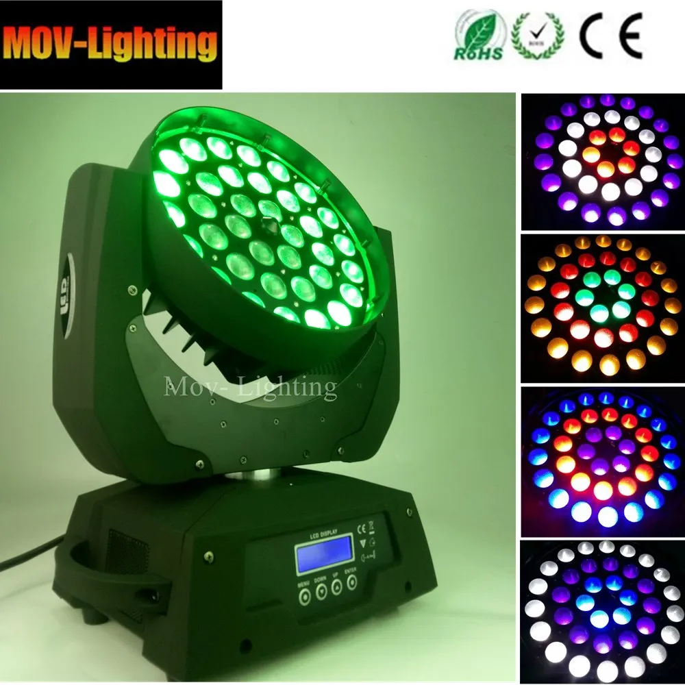 4 шт. хит продаж 36x18 6в1 Led Zoom Dmx сценическое Dj освещение|Эффект освещения сцены| |