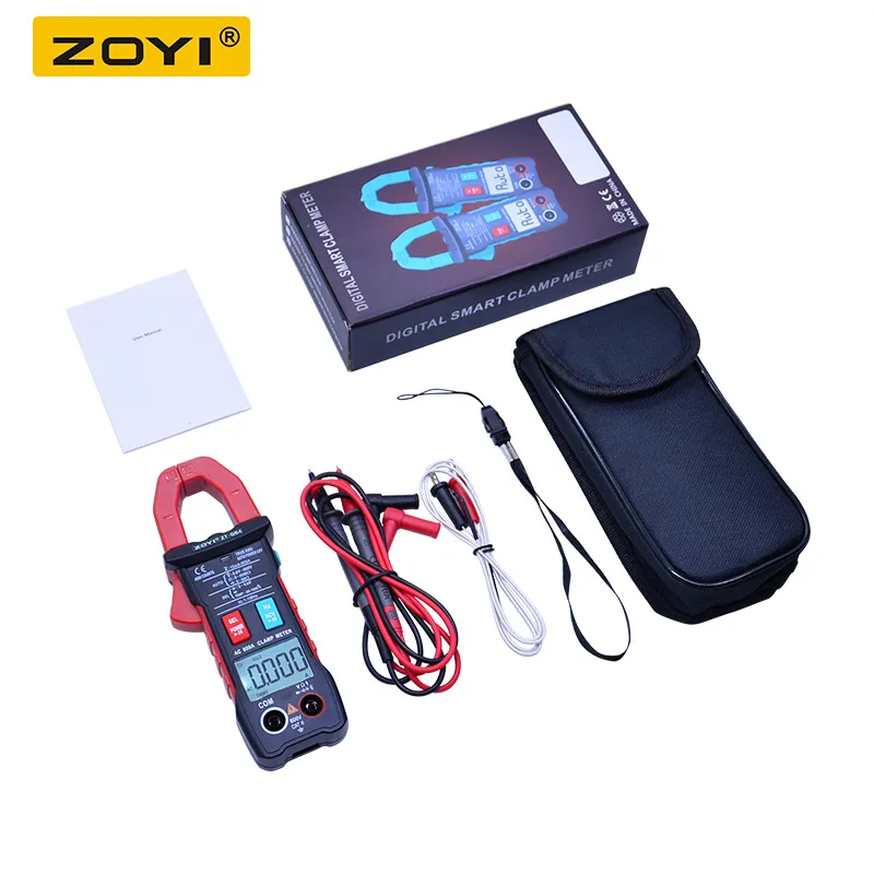 ZOYI Digital Clamp Meter 4000 Counts AUTO DC/AC Voltage AC Current Analog Multimeter True Rms pinza amperimetrica | Инструменты