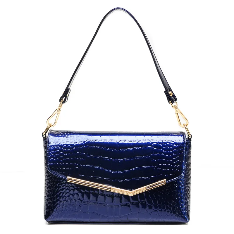 Flyone женская сумка из крокодиловой лакированной кожи новая стильная блестящая