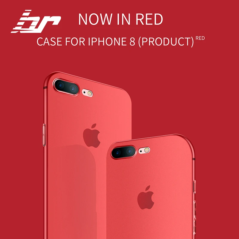 BR новый роскошный чехол для телефона iPhone 8 красный 7 Plus X случаях Ультратонкий