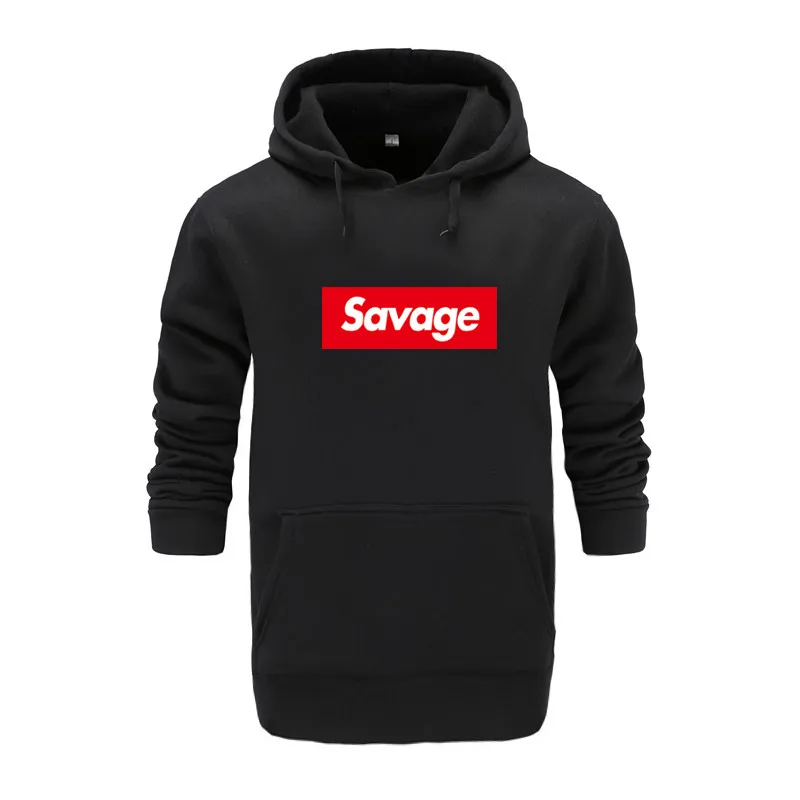 Новые розовые мужские толстовки Savage толстовки Parody No Heart X Savage Mode Slaughter Gang ATL хлопковые толстовки с длинными рукавами Suprem