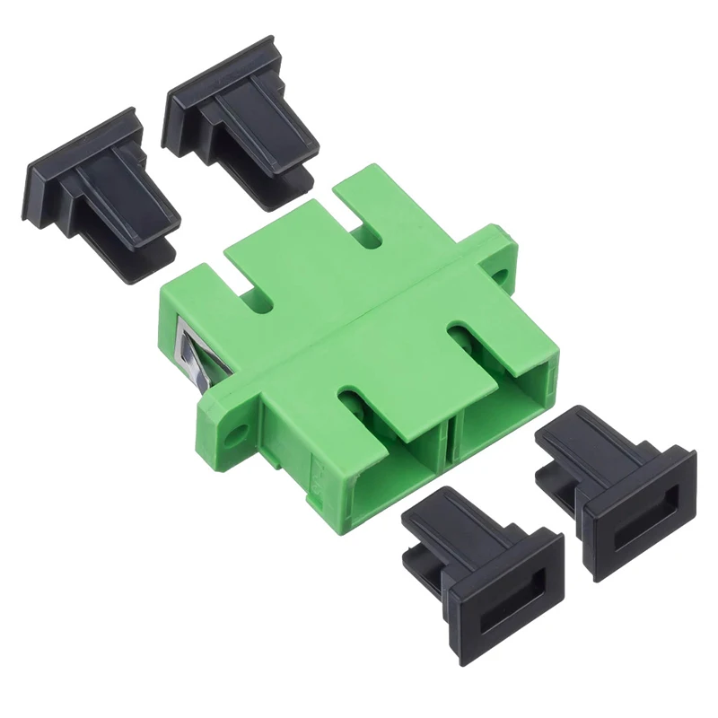 

SC/APC Singlemode Duplex Plastic Fiber Optic Adapter, Flange adaptor 100pcs