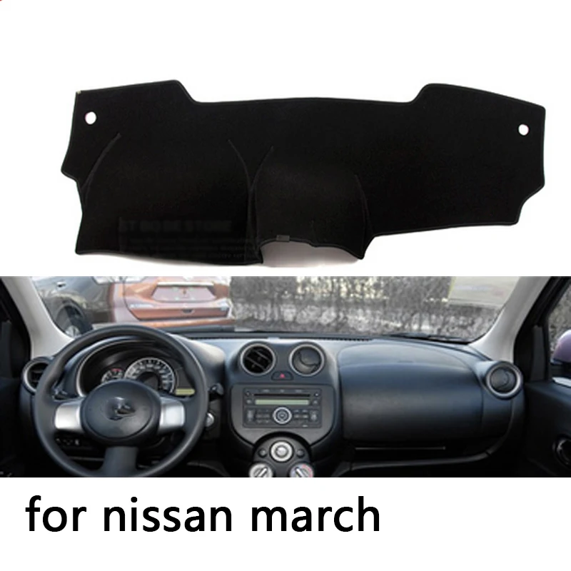 Для Nissan MARCH Micra K13 2010 2016 коврик для приборной панели защитный тент подушка накладка