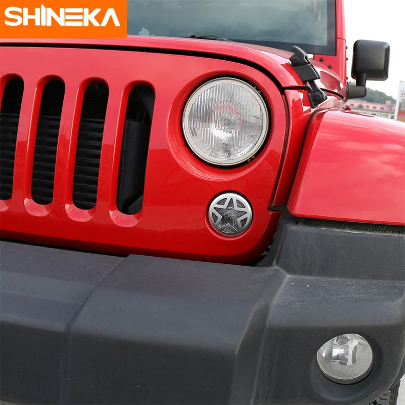 Стайлинг автомобиля SHINEKA для Jeep Wrangler JK 07 16 накладка на переднюю сигнальную лампу