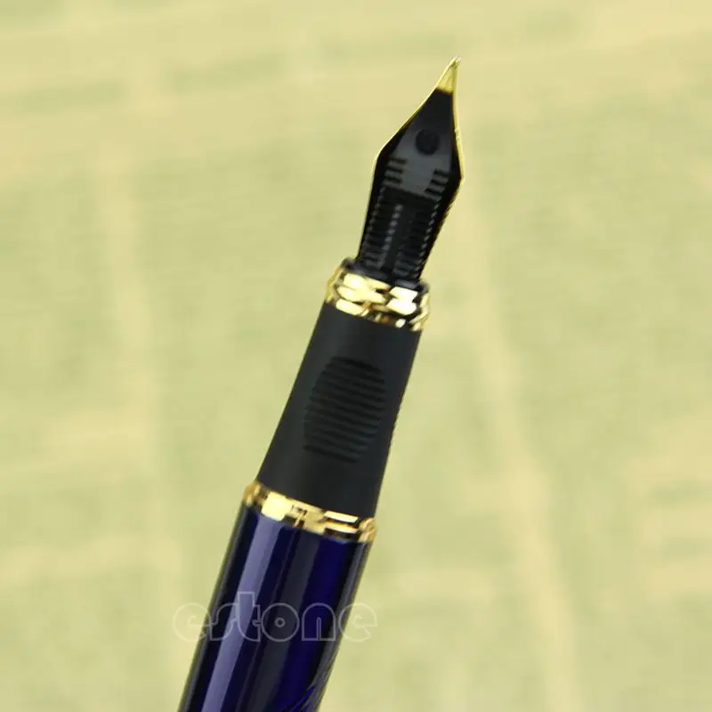 Роскошный Jinhao X450 Темно-Синий Изящный Твист Carven B перо авторучка hyq | Перьевые ручки